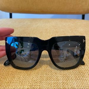 Tom Ford Thea Oversized Black Acetate Sunglasses - Never Worn